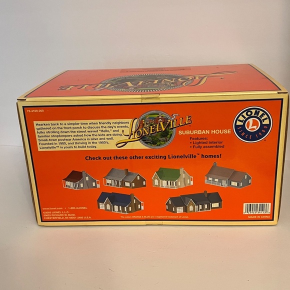 LIONEL O-Gauge 6-34113 Large Suburban House II Preowned Lionelville Model Home - Picture 7 of 9